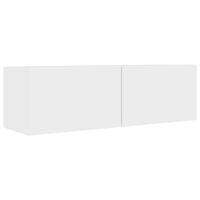 The Living Store Televisiekast Trendy - Opbergruimte - 100x30x30 cm - Wit