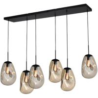 Masterlight HanglampLava 6x goud glas Ø 22,5cm - 2761-05-130-25-60260