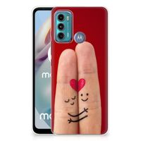 Motorola Moto G60 Silicone Back Cover Liefde - Origineel Romantisch Cadeau