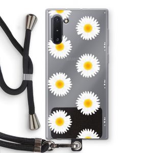 Margrietjes: Samsung Galaxy Note 10 Transparant Hoesje met koord