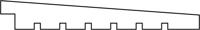 Zweeds rabat Excellent Noord-Europees vuren zwart gespoten 1,4/2,8x19,5x240 cm Tuindeco - Tuindeco