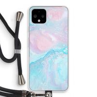 Fantasie pastel: Pixel 4 Transparant Hoesje met koord