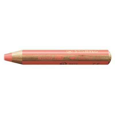 Stabilo woody 3in1 - pastel rood