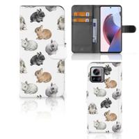 Telefoonhoesje | Met pasjeshouder | voor Motorola Edge 30 Ultra Konijntjes