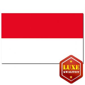 Luxe vlag Indonesië - Indonesische vlag - polyester - 100 x 150 cm - WK landen vlaggen