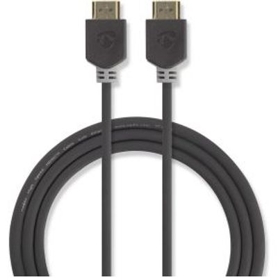 HDMI Kabel | HDMI-HDMI | 8K@60Hz | eARC | Verguld | 2.00 m | PVC | Antraciet