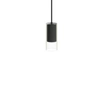 Nowodvorski Zwarte hanglamp Cylinder met glas 7866