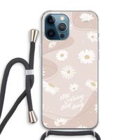 Daydreaming becomes reality: iPhone 12 Pro Max Transparant Hoesje met koord