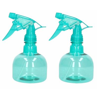 Plasticforte Waterverstuiver/plantenspuit - 2x - 330 ml - groen - schoonmaakspuiten