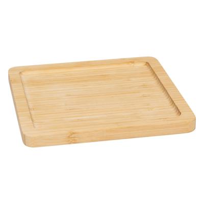 Serveerplankje voor hapjes/fingerfood? - 20 x 20 cm - bamboe hout - borrelplank - tapasplank