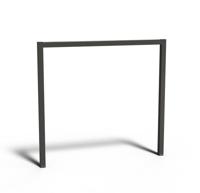 Gecoat stalen pergola U vorm 270x10cm.