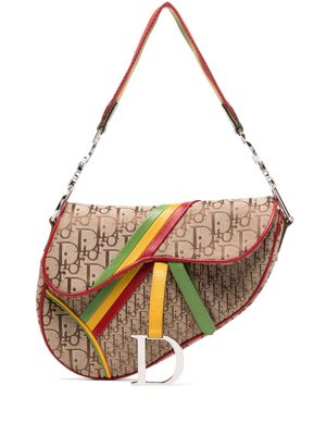 Christian Dior Pre-Owned sac Saddle Rasta Line pre-owned (2004) - Marron