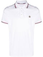 Moncler polo à patch logo - Blanc - thumbnail