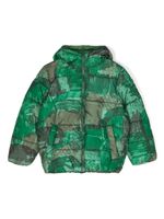 Stella McCartney Kids doudoune à imprimé graphique - Vert