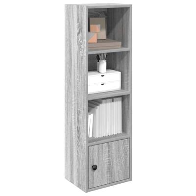 Boekenkast 31x24x102 cm bewerkt hout grijs sonoma eikenkleurig
