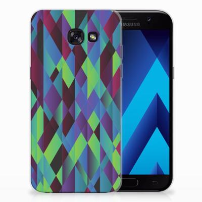 Samsung Galaxy A5 2017 | TPU Hoesje | Abstract Green Blue