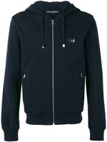 Dolce & Gabbana drawstring zip hoodie - Bleu - thumbnail