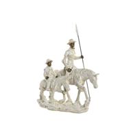 Decoratieve figuren Home ESPRIT Wit Gouden 28,5 X 13 X 33 CM Decoratieve figuren Home ESPRIT Wit Gouden 28,5 X 13 X 33 CM