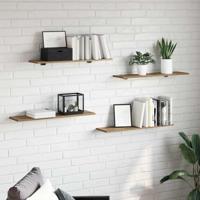Boekenplank Bord 4 pcs Bruin 100 x 40 x 1.5cm Spaanplaat