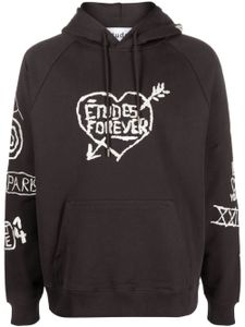 Etudes hoodie en coton biologique à logo brodé - Marron