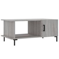 vidaXL Salontafel 90x50x40 cm bewerkt hout grijs sonoma eikenkleurig - thumbnail