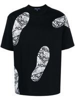 Comme des Garçons Homme t-shirt en coton à imprimé graphique - Noir