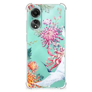 OPPO A78 4G Case Anti-shock Bird Flowers