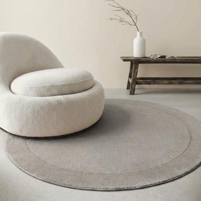 Vloerkleed Kari Rond - Grijs Xcm - - Dekbed-Discounter.nl