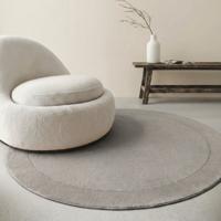 Vloerkleed Kari Rond - Grijs Xcm - - Dekbed-Discounter.nl