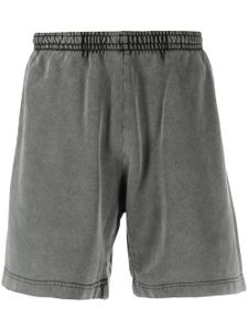 Acne Studios short de sport à effet délavé - Noir