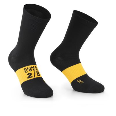 Assos spring/fall EVO fietssokken black series unisex 0