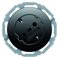 Berker wandcontactdoos RA 45G insteekcontact R1-R3 zwart 47272045