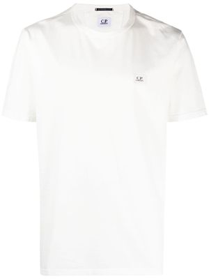 C.P. Company t-shirt en coton à patch logo - Blanc