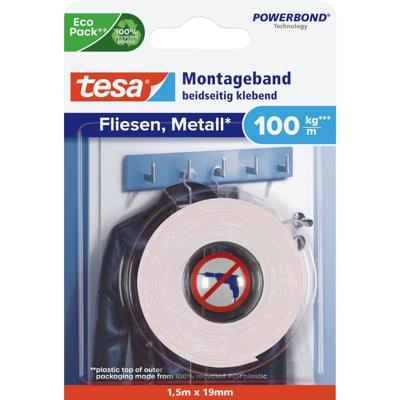 tesa ULTRA STRONG 77746-00000-00 Montagetape tesa Powerbond Wit (l x b) 1.5 m x 19 mm 1 stuk(s)