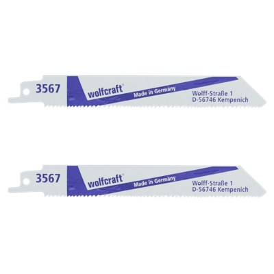 Wolfcraft Sabelzaagblad | BiM | Univ., grob | L=150mm | 2 stuks - 3567000