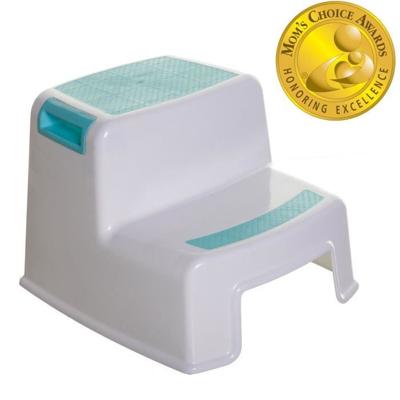 Stapje omhoog - DREAMBABY - 2 TREDEN - Antislip en gestructureerd - Tot 80 kg voor kinderen en volwassenen - Aqua