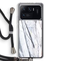 Gestreepte marmer: Xiaomi Mi 11 Ultra Transparant Hoesje met koord