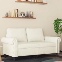 Tweezitsbank 120 cm fluweel crmekleurig Tweezitsbank 120 cm fluweel crmekleurig