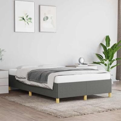 Bedframe zonder matras 120x190 cm stof donkergrijs