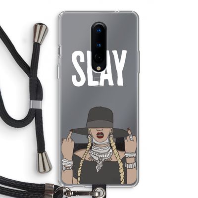 Slay All Day: OnePlus 8 Transparant Hoesje met koord