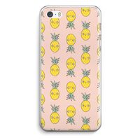 Ananas: iPhone 5 / 5S / SE Transparant Hoesje Ananas: iPhone 5 / 5S / SE Transparant Hoesje