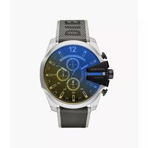 Diesel DZ4523 Heren Mega Chief chronograaf zwart nylon horlog