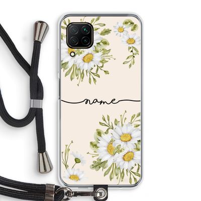 Daisies: Huawei P40 Lite Transparant Hoesje met koord