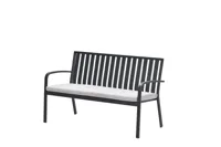 Bruno parkbank L150 cm zwart/zand