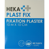 Hekaplast Fix pleister 10m x 10cm met schutvel 1 Rol