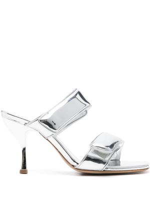 GIABORGHINI sandales métallisées Perni 03 80 mm - Argent