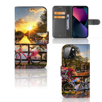 iPhone 13 Mini Flip Cover Amsterdamse Grachten