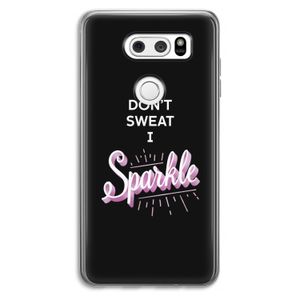 Sparkle quote: LG V30 Transparant Hoesje