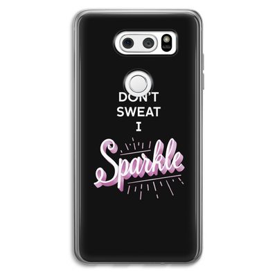 Sparkle quote: LG V30 Transparant Hoesje