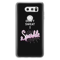 Sparkle quote: LG V30 Transparant Hoesje